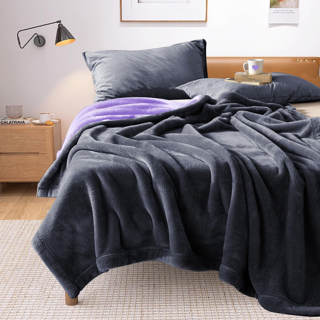 YISURE Waterproof Reversible Blanket – 80x60 Flannel Bed & Sofa Cover