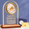 OkiyiD 60th Anniversary Quartz Desk Clock | Diamond Wedding Gift