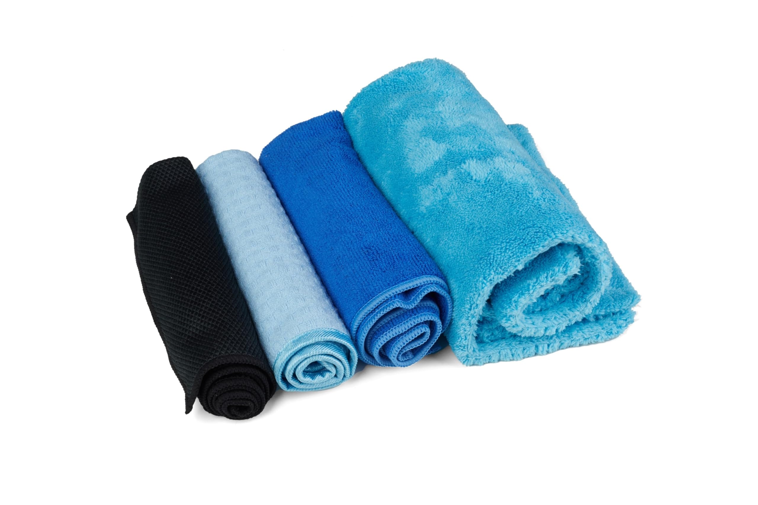 Kavalier ProClean 4-Piece Microfiber Towel Set for Glass & Detailing