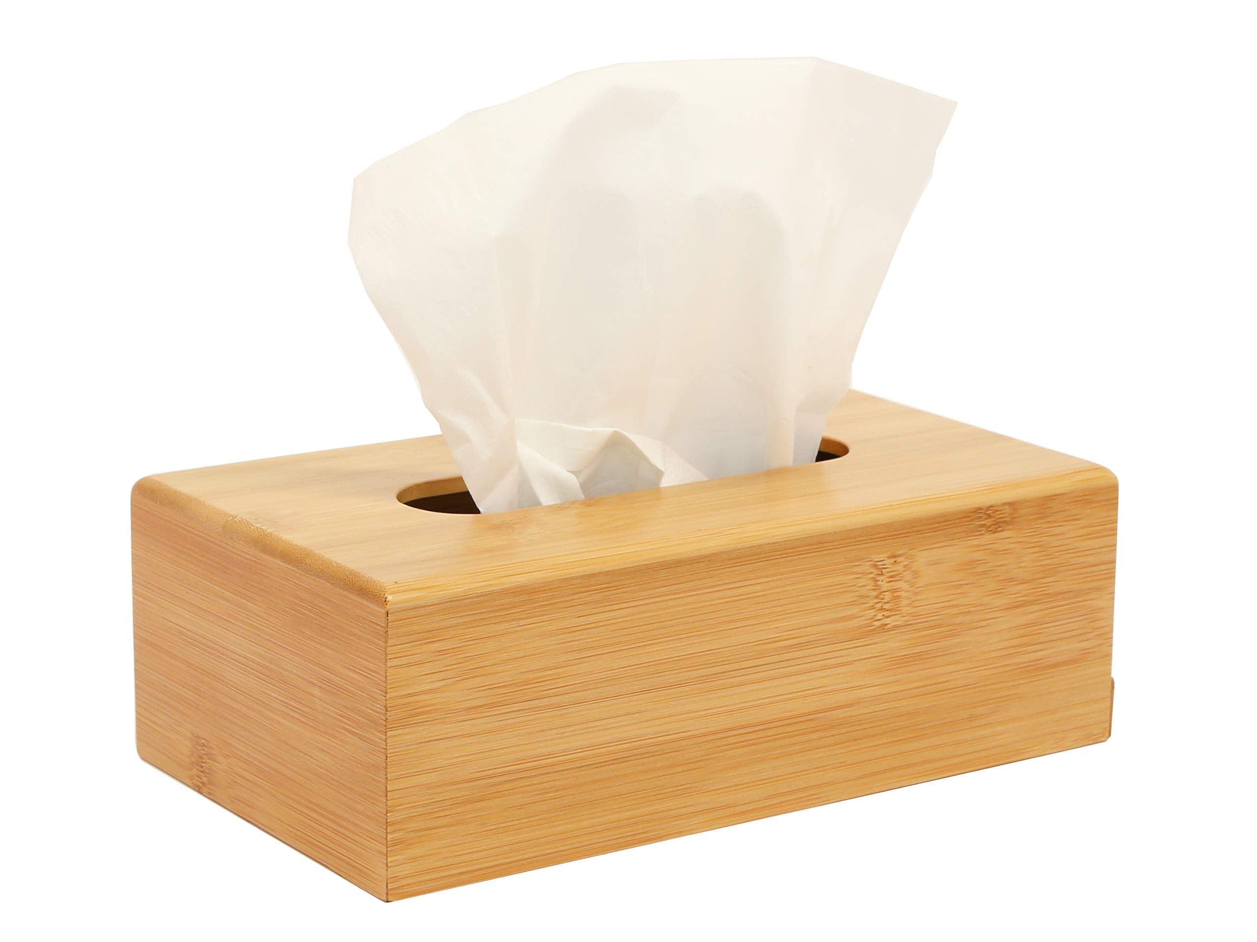 OSCO Bamboo Rectangular Tissue Box – Eco-Friendly Napkin Holder Cover