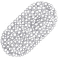 WELTRXE Non Slip Bath Mat – 69x35cm Grey PVC Anti Mould Bathtub Mat