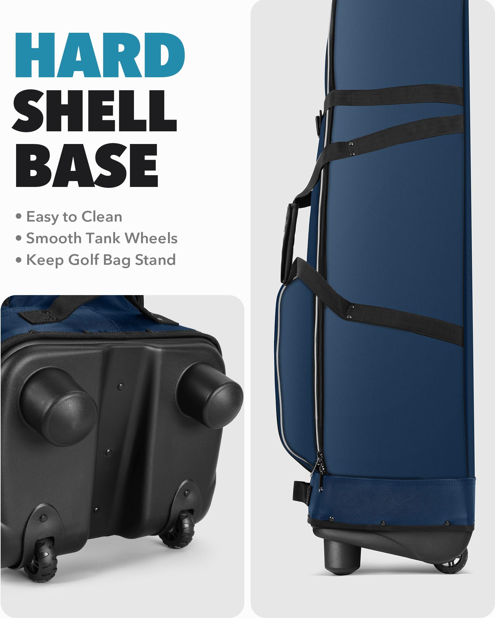 Findway Golf Travel Bag with Wheels | 1680D Waterproof Oxford Flight Case