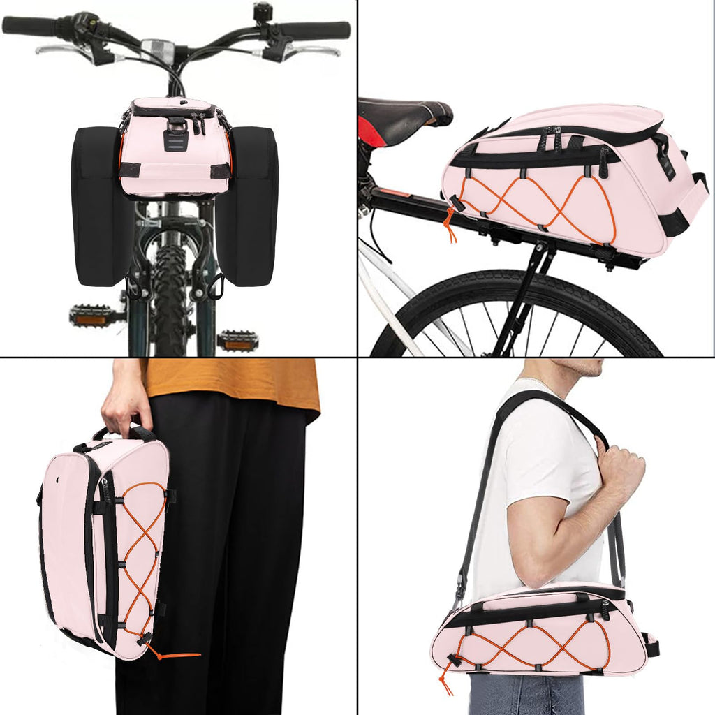 MOSISO Insulated Bike Rack Bag | Waterproof Rear Seat Trunk with Panniers