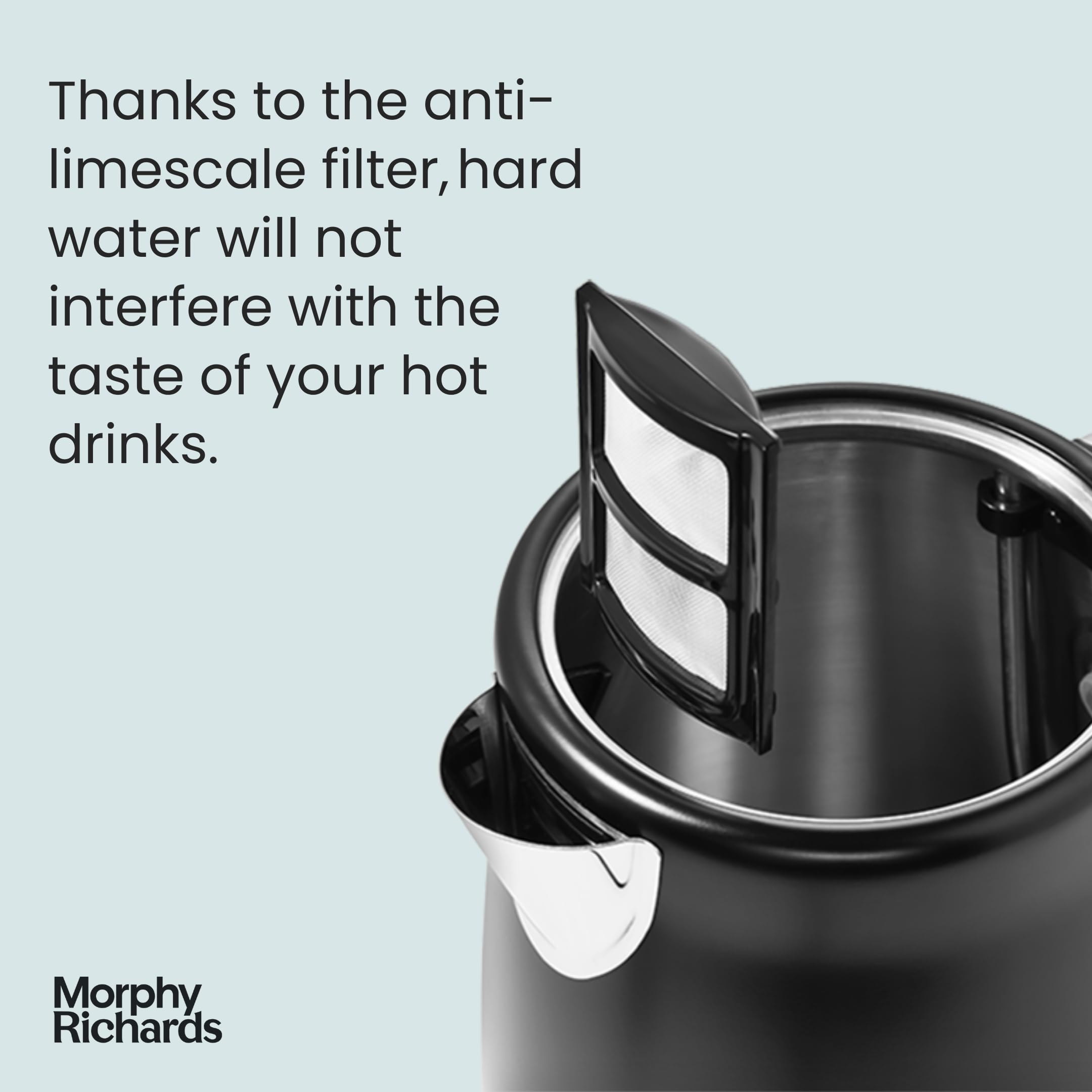 Morphy Richards Illumination Jug Kettle | 1.7L Rapid Boil - Black