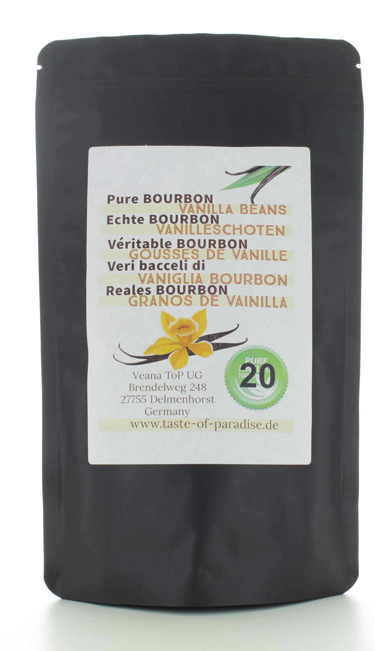 Jolof Store Madagascar Bourbon Vanilla Pods – 20 Grade A Gourmet Beans
