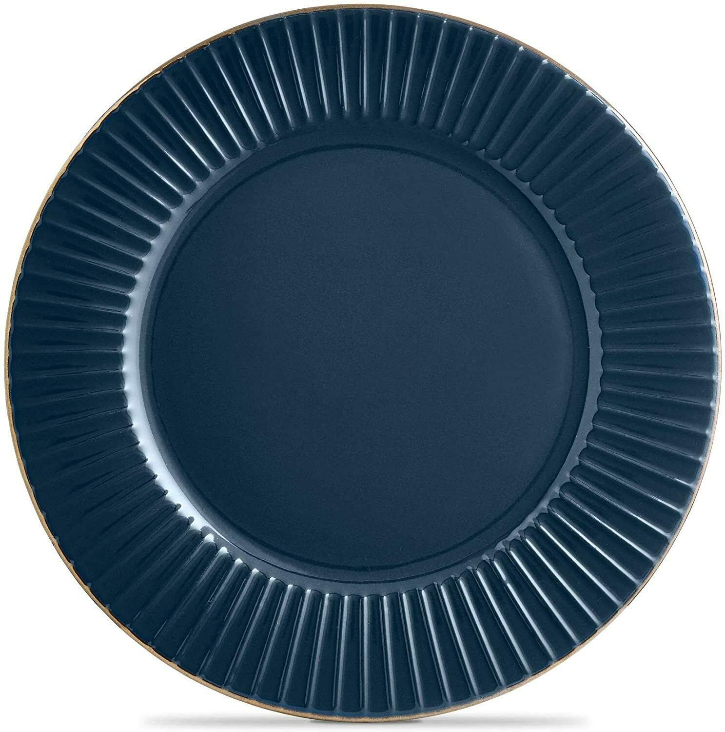 Tower Empire 16 Piece Dinnerware Set | Art Deco Stoneware - Midnight Blue