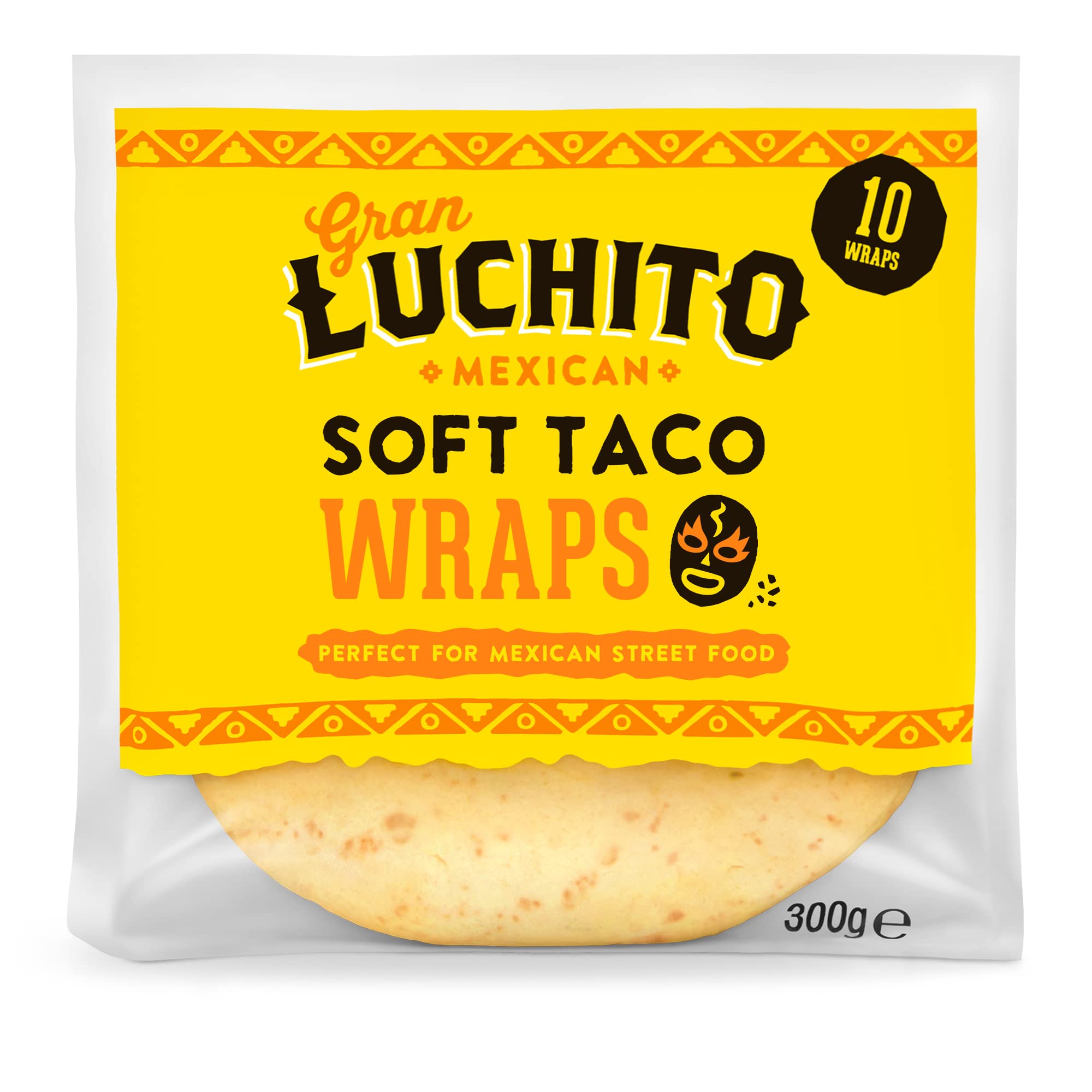 Gran Luchito Soft Wheat Taco Tortilla Wraps - 300g (Pack of 8)