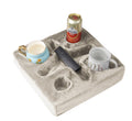 Xchouxer Couch Cup Holder Pillow – Sofa Drink Tray & Remote Organizer, Beige