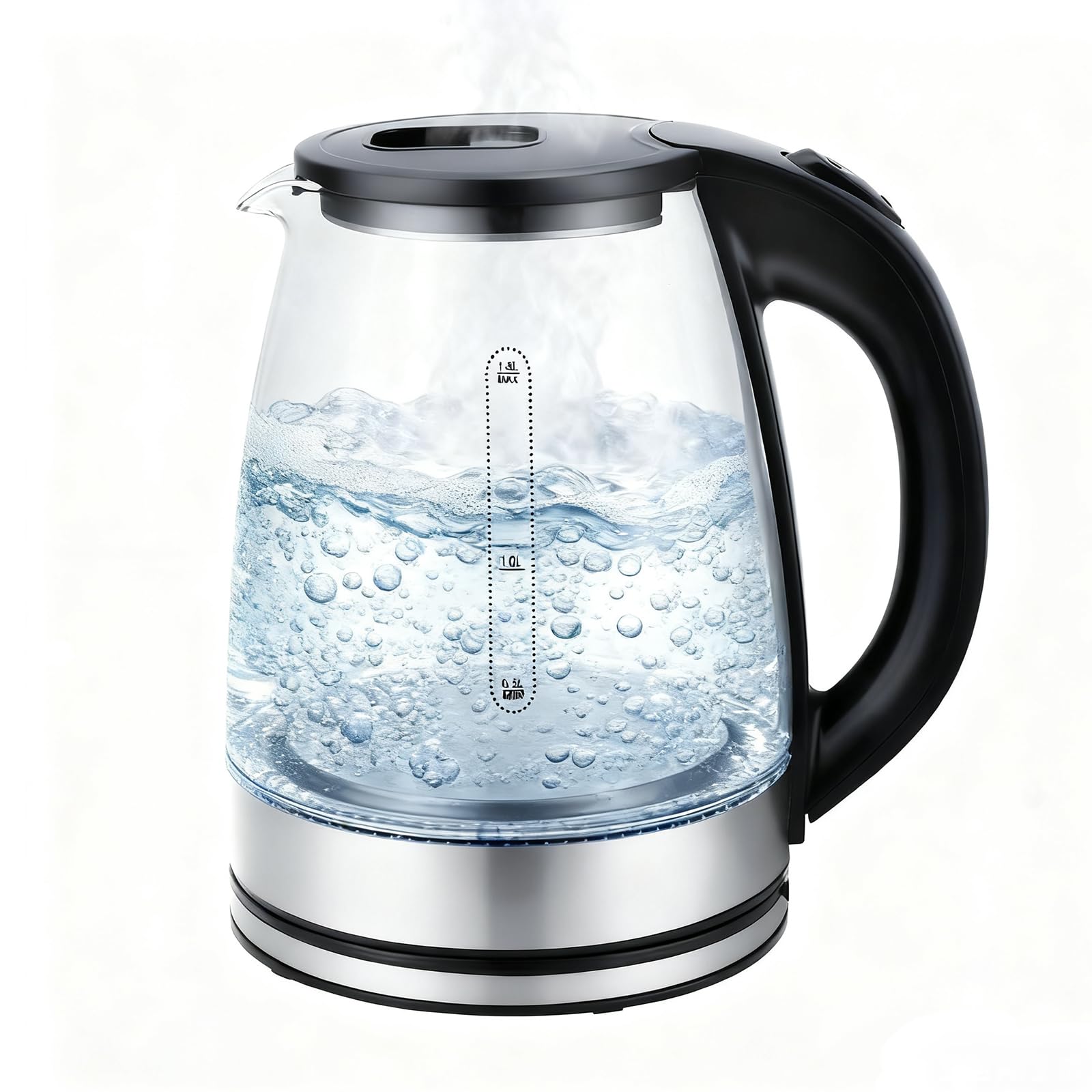 ZHODADA Glass Electric Kettle – 1.8L Fast Boiling with Blue LED Light