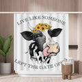 Happy Cow Shower Curtain | Waterproof Mold Resistant Polyester