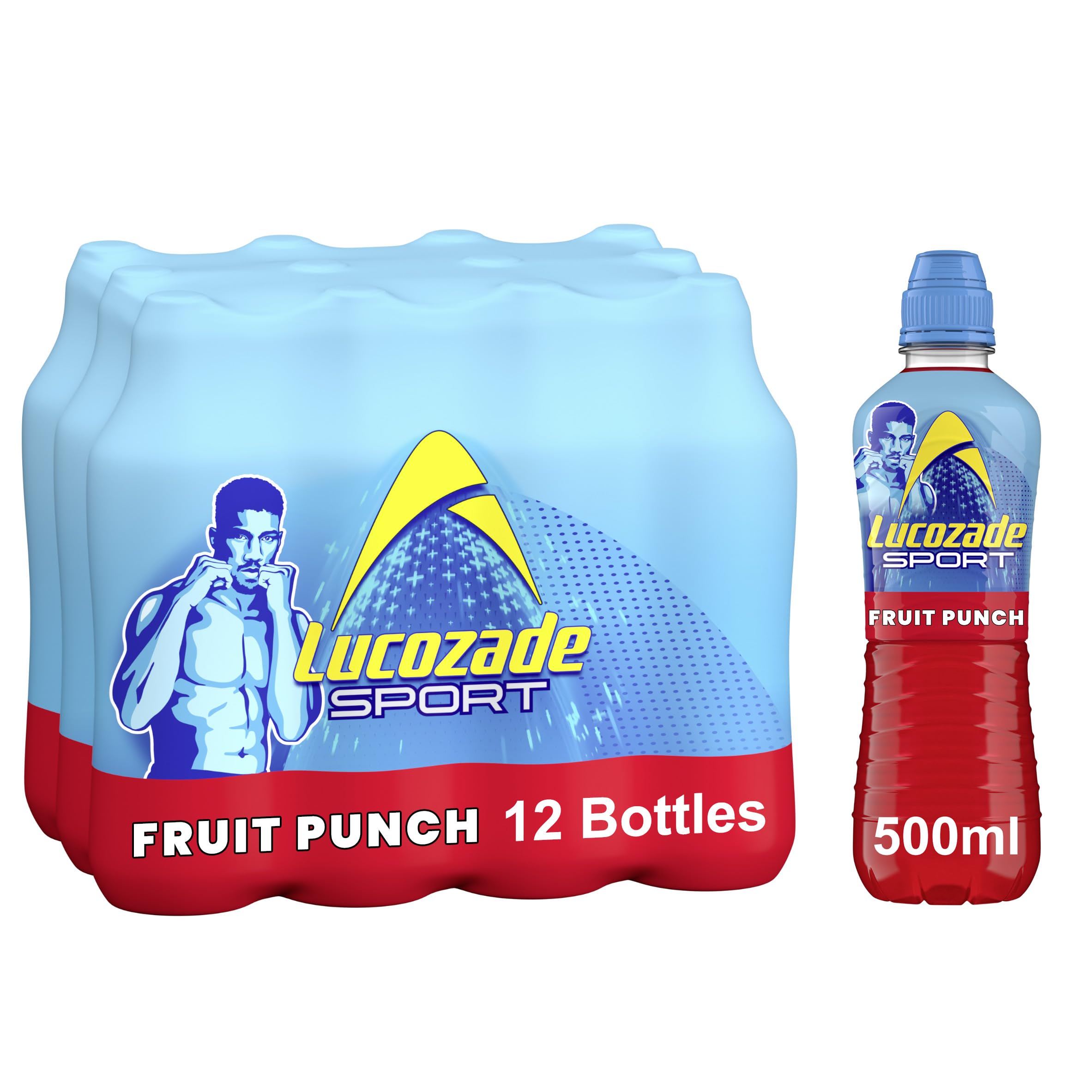Lucozade Sport Fruit Punch Isotonic Drink with Electrolytes - 12x500ml