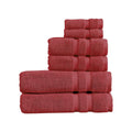 Christy Chroma 6-Piece Cotton Bath Sheet Set – 675GSM Rouge Red