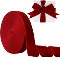 Manjonzic Wine Velvet Ribbon – 1 Inch x 10 Yards Single-Sided Trim