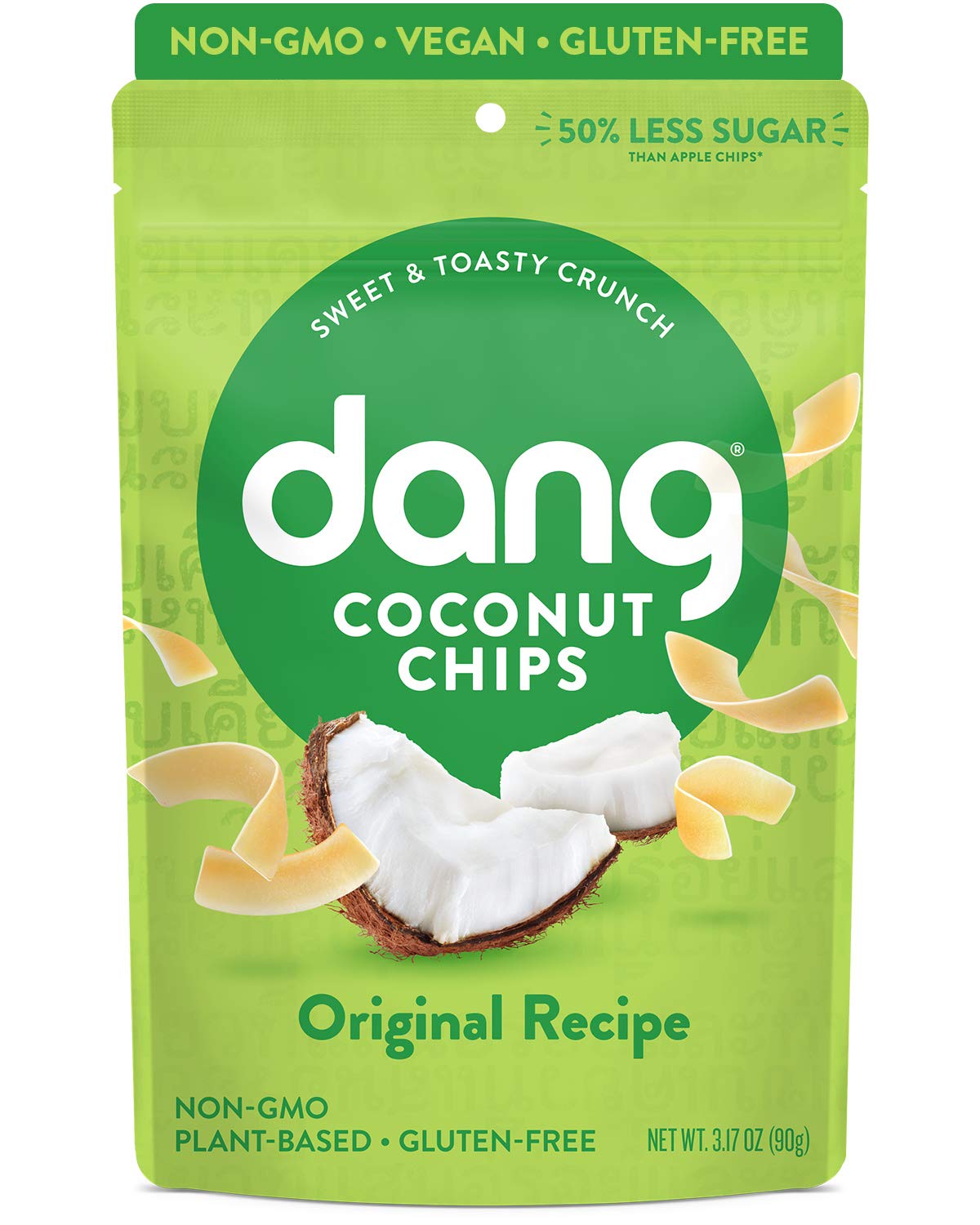 Dang Toasted Coconut Chips – Vegan & Gluten-Free Healthy Snack, 3.17 oz