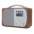 LEMEGA DR5 Portable DAB/DAB+ Digital Radio & Bluetooth Speaker, Walnut