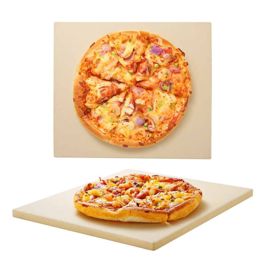 Unicook 33cm Square Pizza Stone | Heavy Duty Cordierite Baking Stone