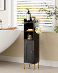 HEYZOEY Slim Bathroom Cabinet | Tall Waterproof Floor Storage Unit