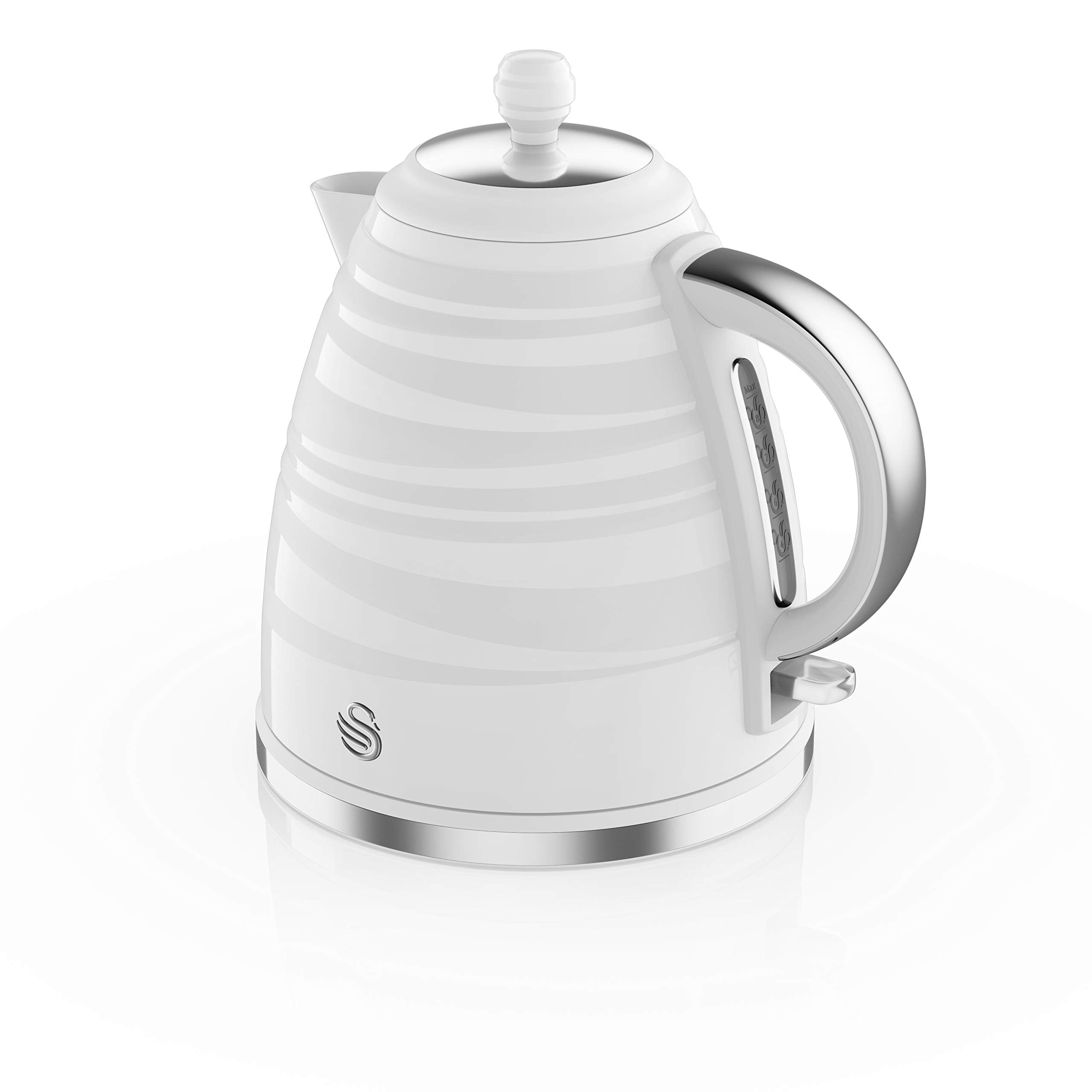 Swan Symphony 1.7L Fast Boil Electric Jug Kettle, 3000W – White