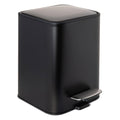 Erreke Bathroom Pedal Bin 3L, Black, Removable Inner Bucket, Modern Design - image 1