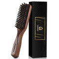 GAINWELL Boar Bristle Hair Brush – Black Walnut Handle for Men's Beard