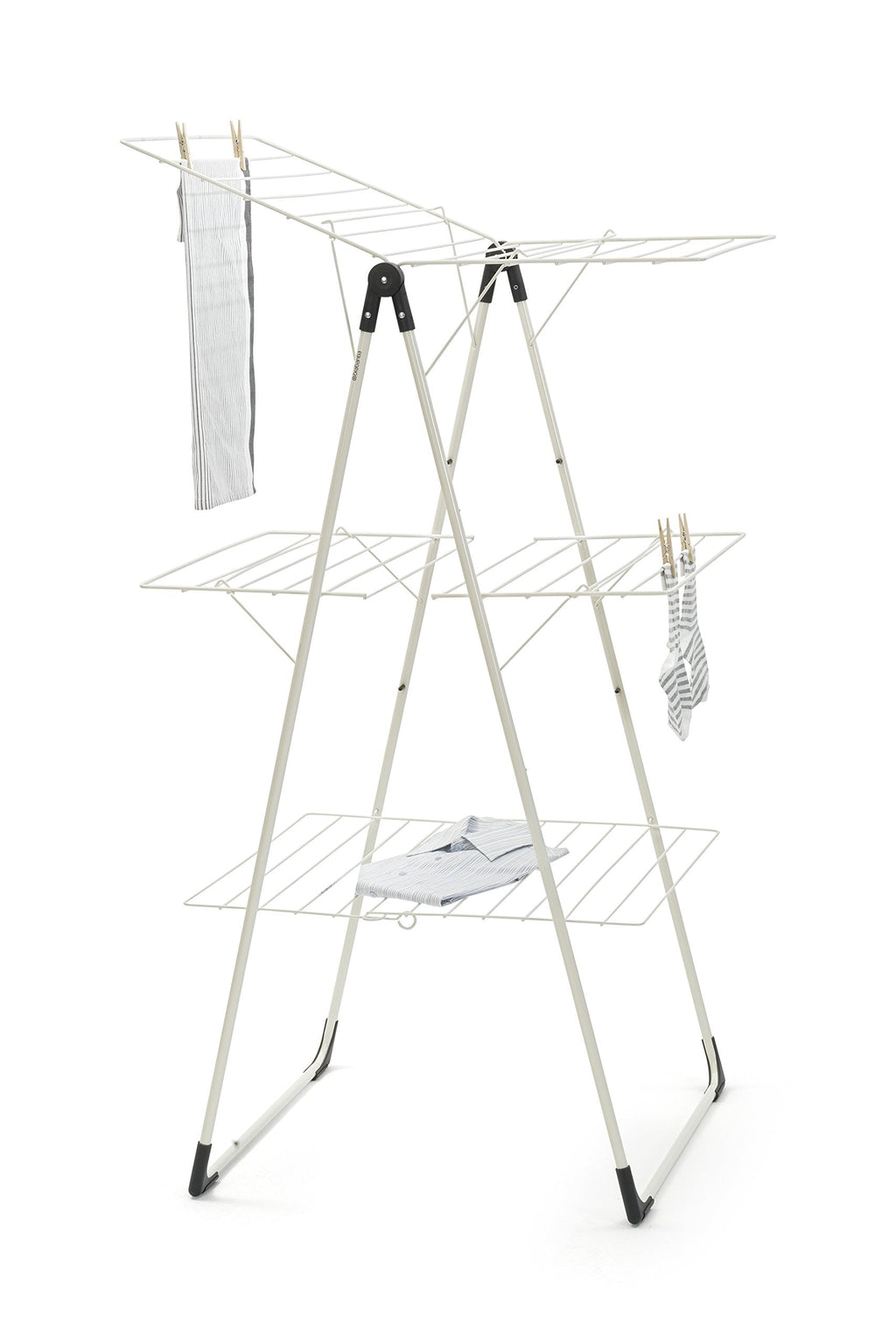 Brabantia Tower Drying Rack – 23m Foldable Laundry Stand in Ivory