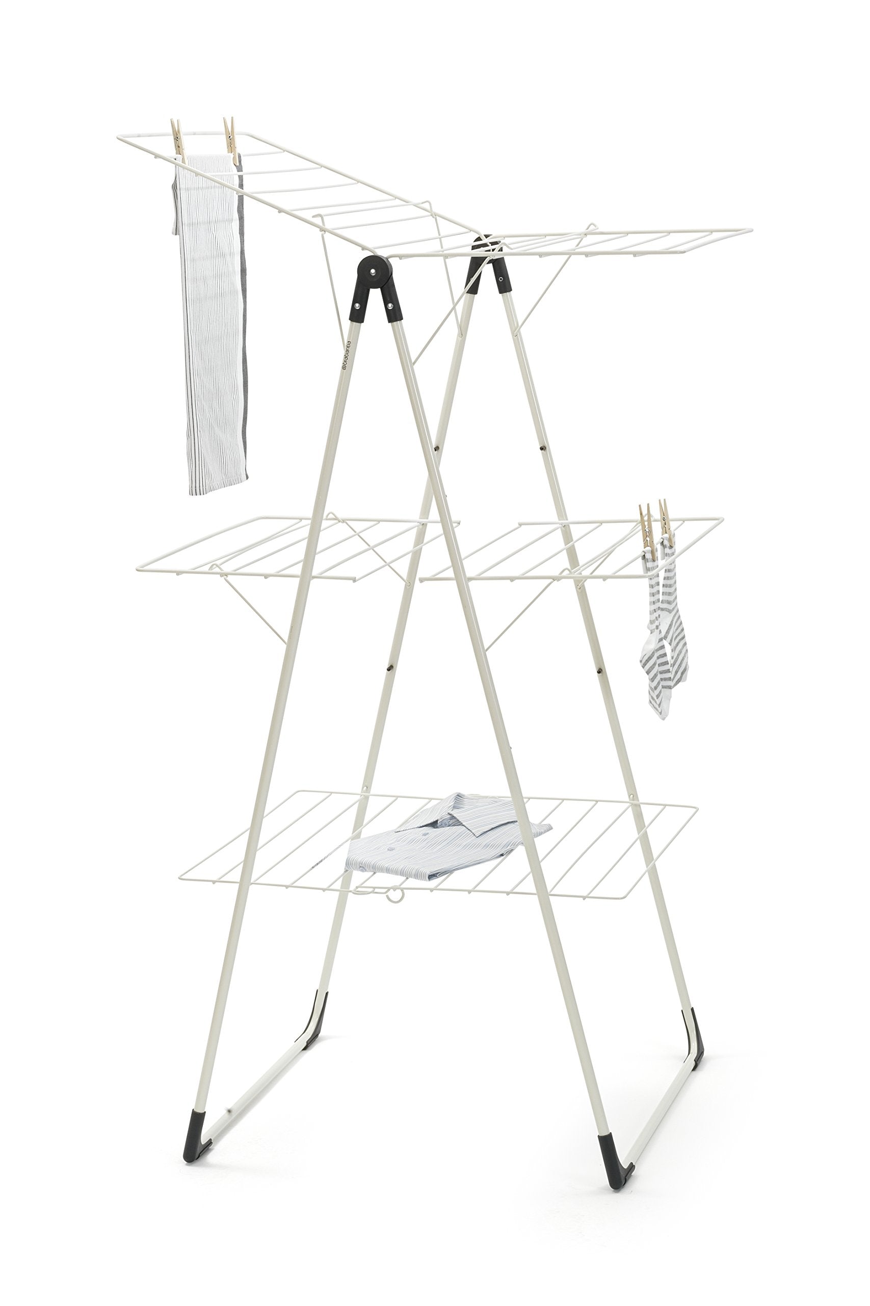 Brabantia Tower Drying Rack – 23m Foldable Laundry Stand in Ivory