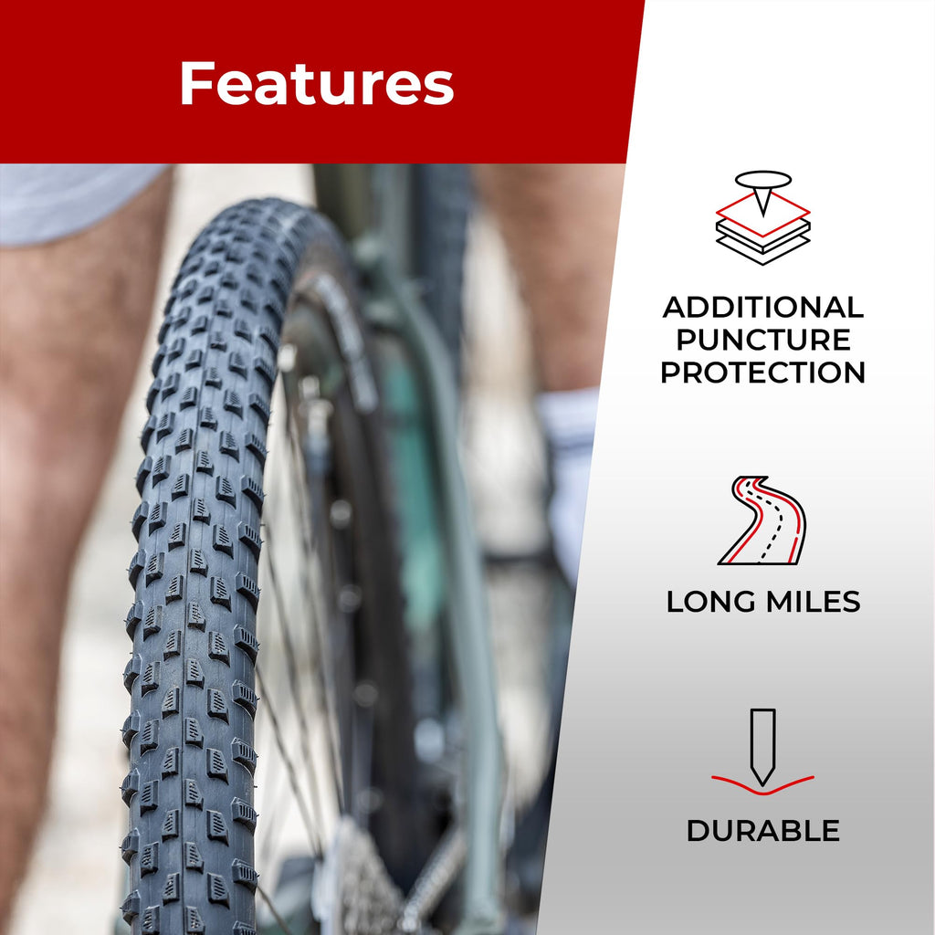 Fincci 29 x 2.1 MTB Tyres | Foldable Puncture Resistant Tires - Pair