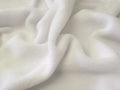 Anti-Pil Polar Fleece Fabric - White 100% Polyester 1M