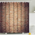 BOYOUTH Red Brick Wall Shower Curtain | Waterproof Polyester Fabric, 59x70