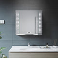 ELEGANT LED Bathroom Mirror Cabinet with Shaver Socket & Demister Pad