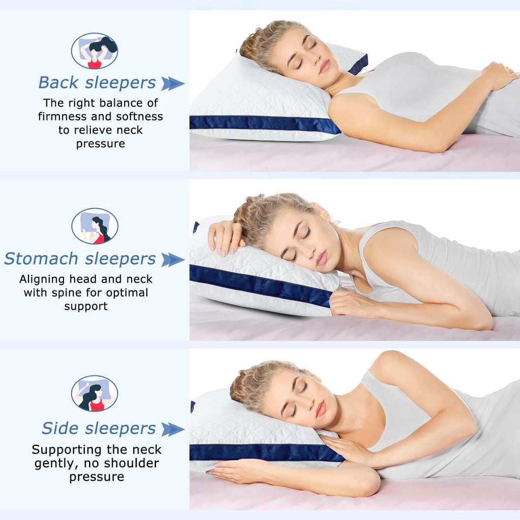 Slybear Bed Pillows 2 Pack – Hotel Quality Down Alternative Standard