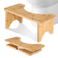 Bamboo Toilet Stool – Foldable Squat Potty Step for Adults