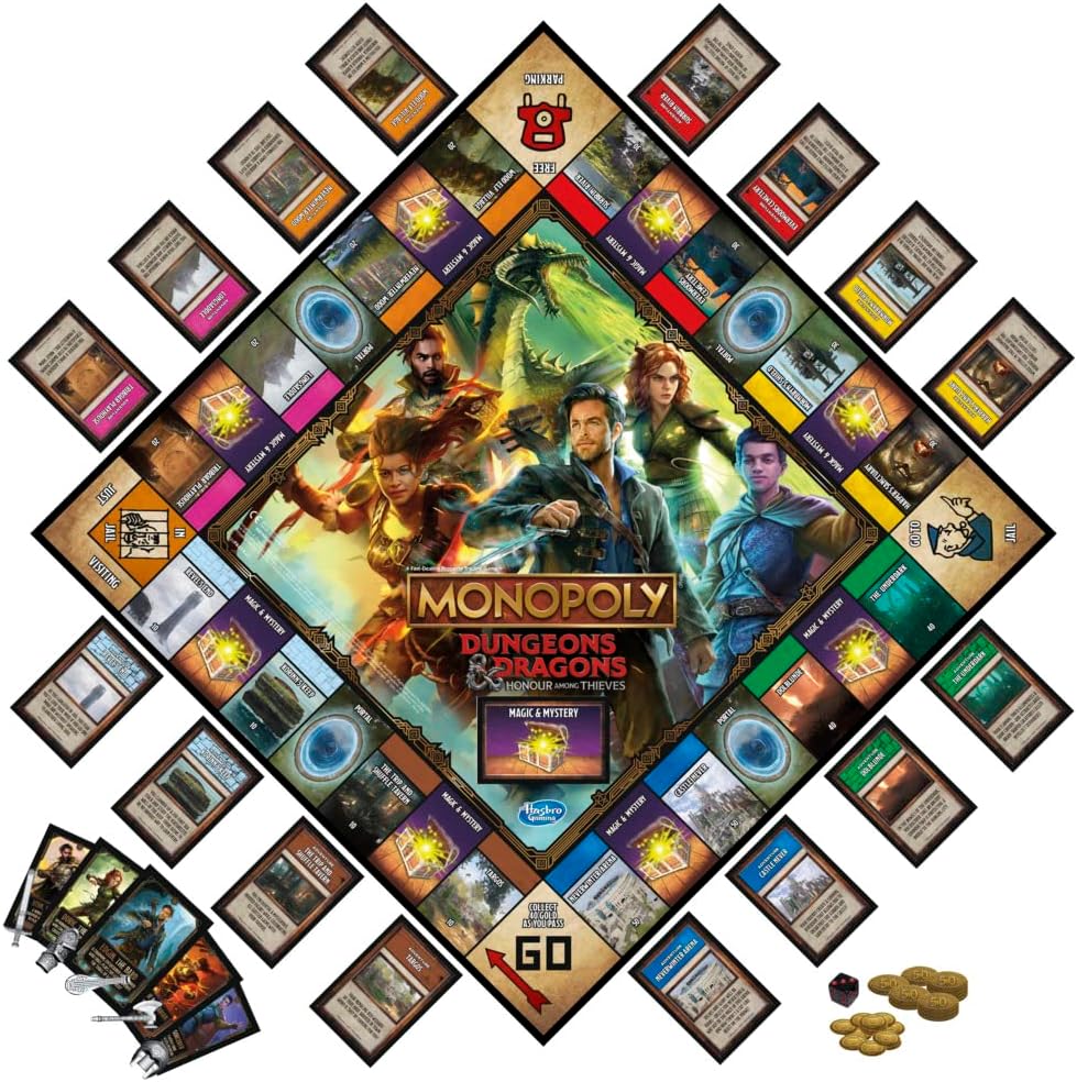 Monopoly Dungeons & Dragons: Honor Among Thieves Movie Board Game