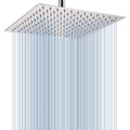 12" Rain Shower Head – High Pressure Stainless Steel Square