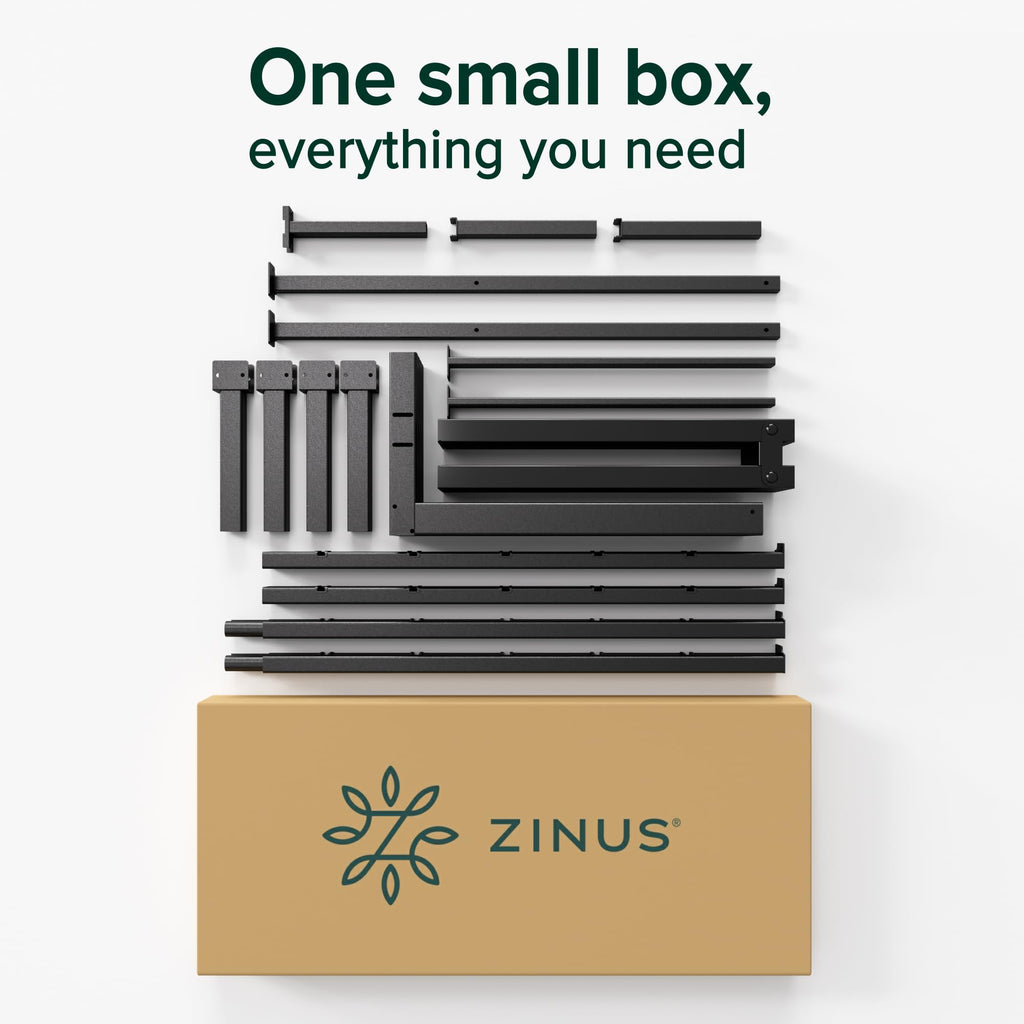 Zinus Elias Double Bed Frame – 36cm Metal Base with Underbed Storage