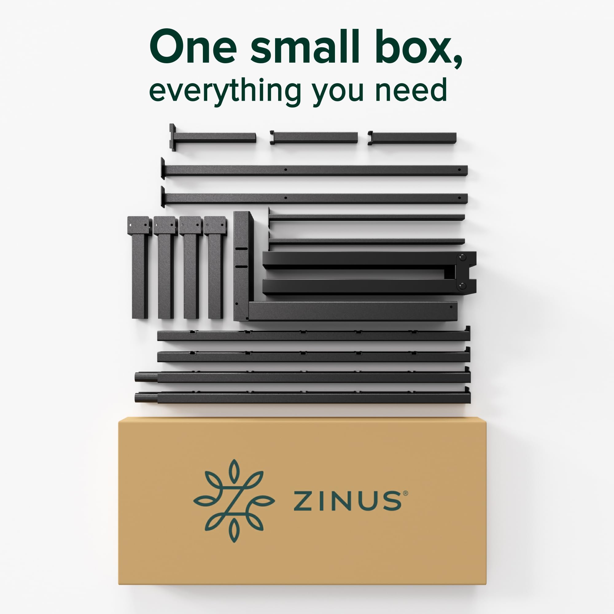 Zinus Elias Double Bed Frame – 36cm Metal Base with Underbed Storage