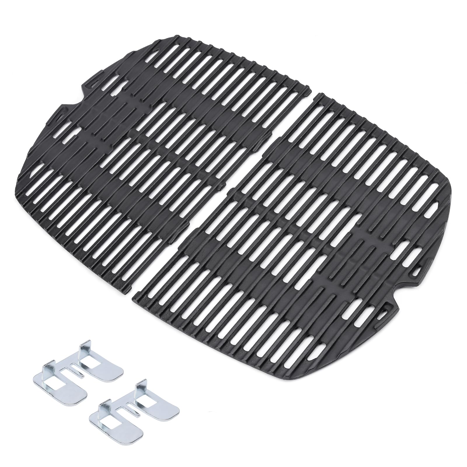 GFTIME Cast Iron Cooking Grates for Weber Q200 Q2000 Series | 7645
