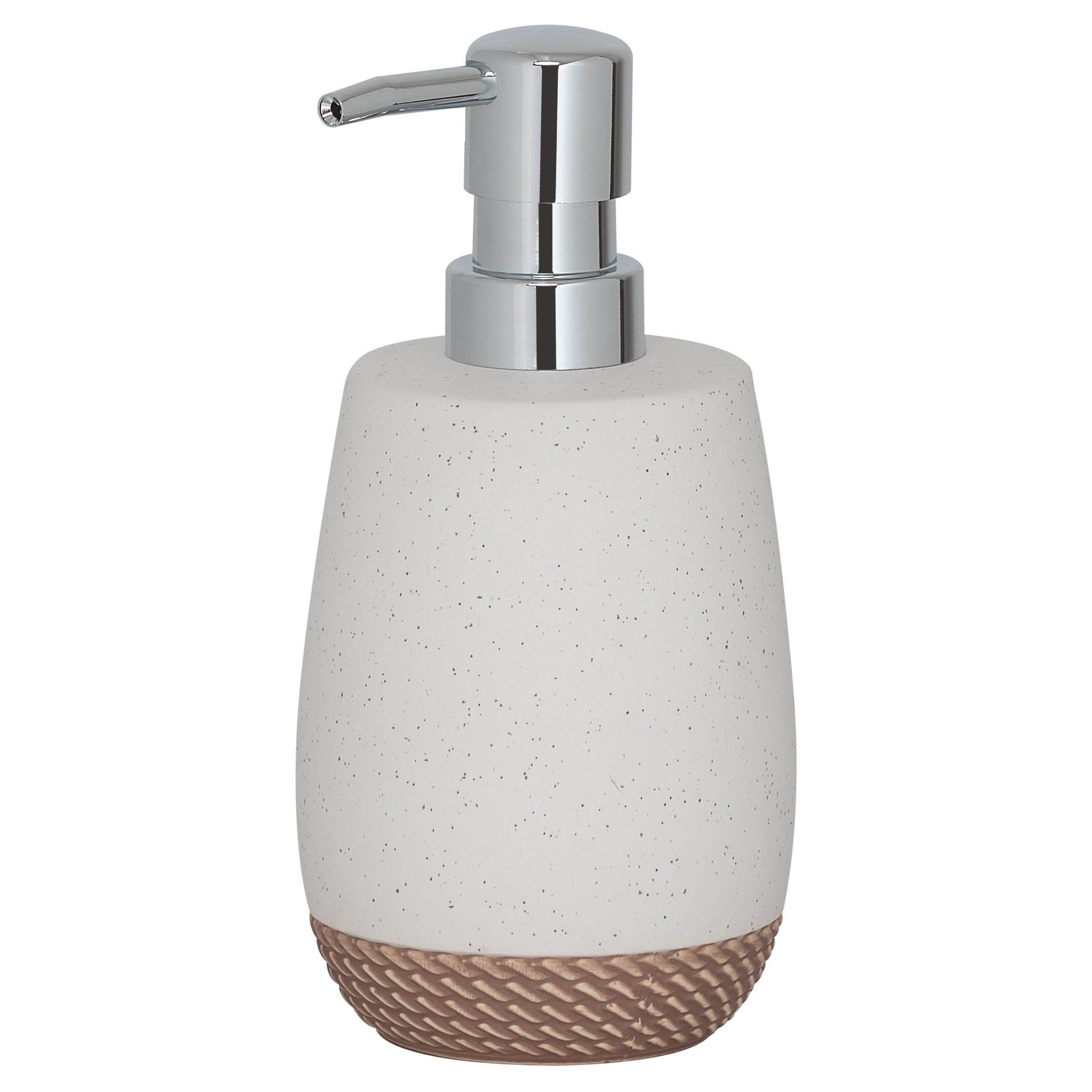 Sealskin Braid Soap Dispenser – Sand Ceramic for Bathroom & Kitchen