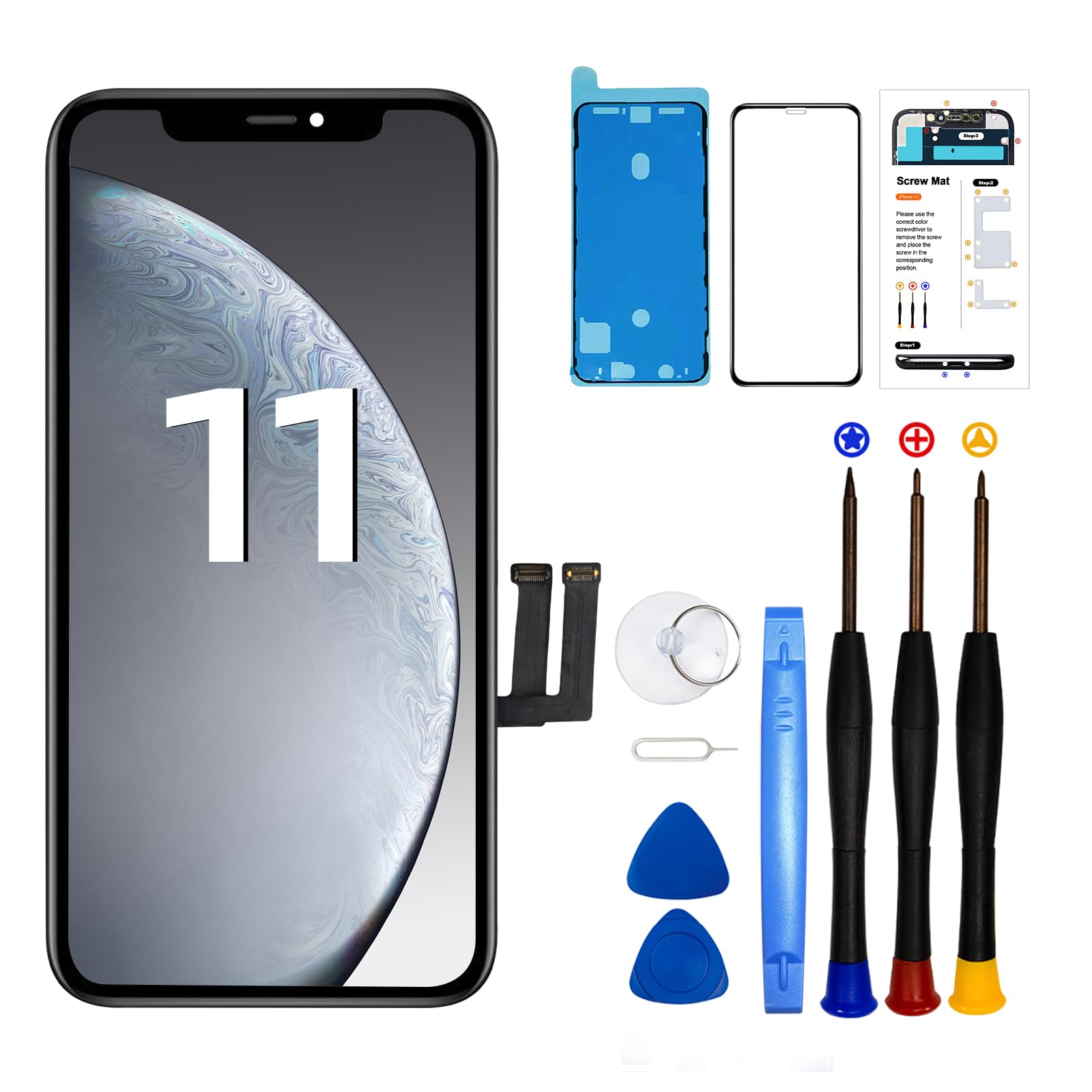 iPhone 11 LCD Screen Replacement - 3D Touch Digitizer Kit