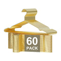 SPECILITE Gold Metal Hangers – 60 Pack Heavy Duty Space Saving 42cm