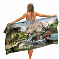 Ulticool Dinosaur Microfibre Travel Towel – Quick-Dry Sand-Resistant 160x80cm