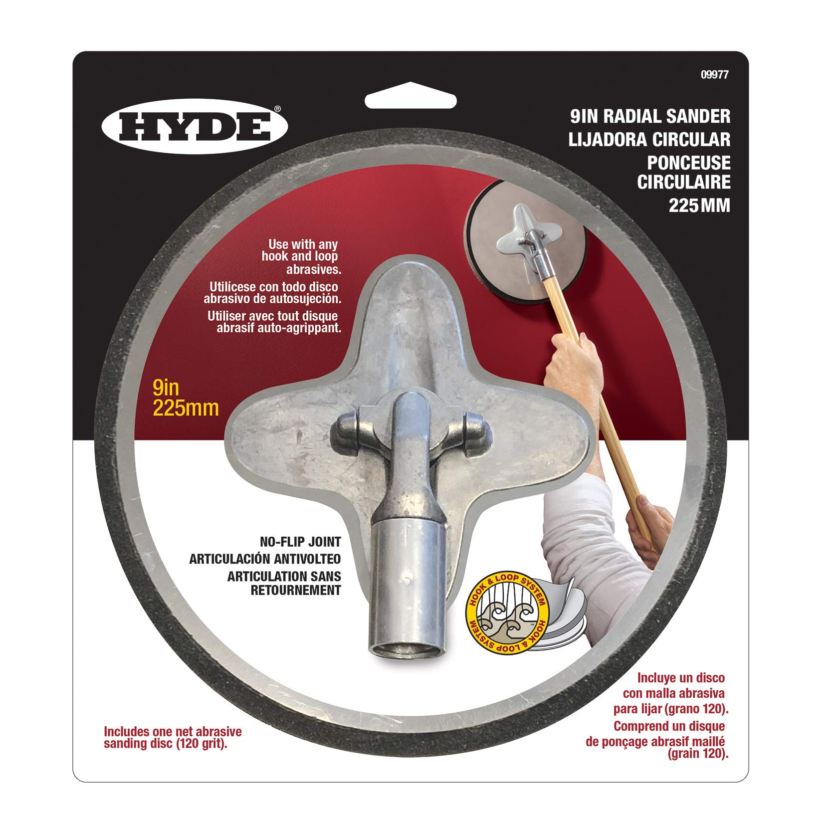 Hyde 09977 Radial Sander – Professional Drywall Surface Finishing Tool
