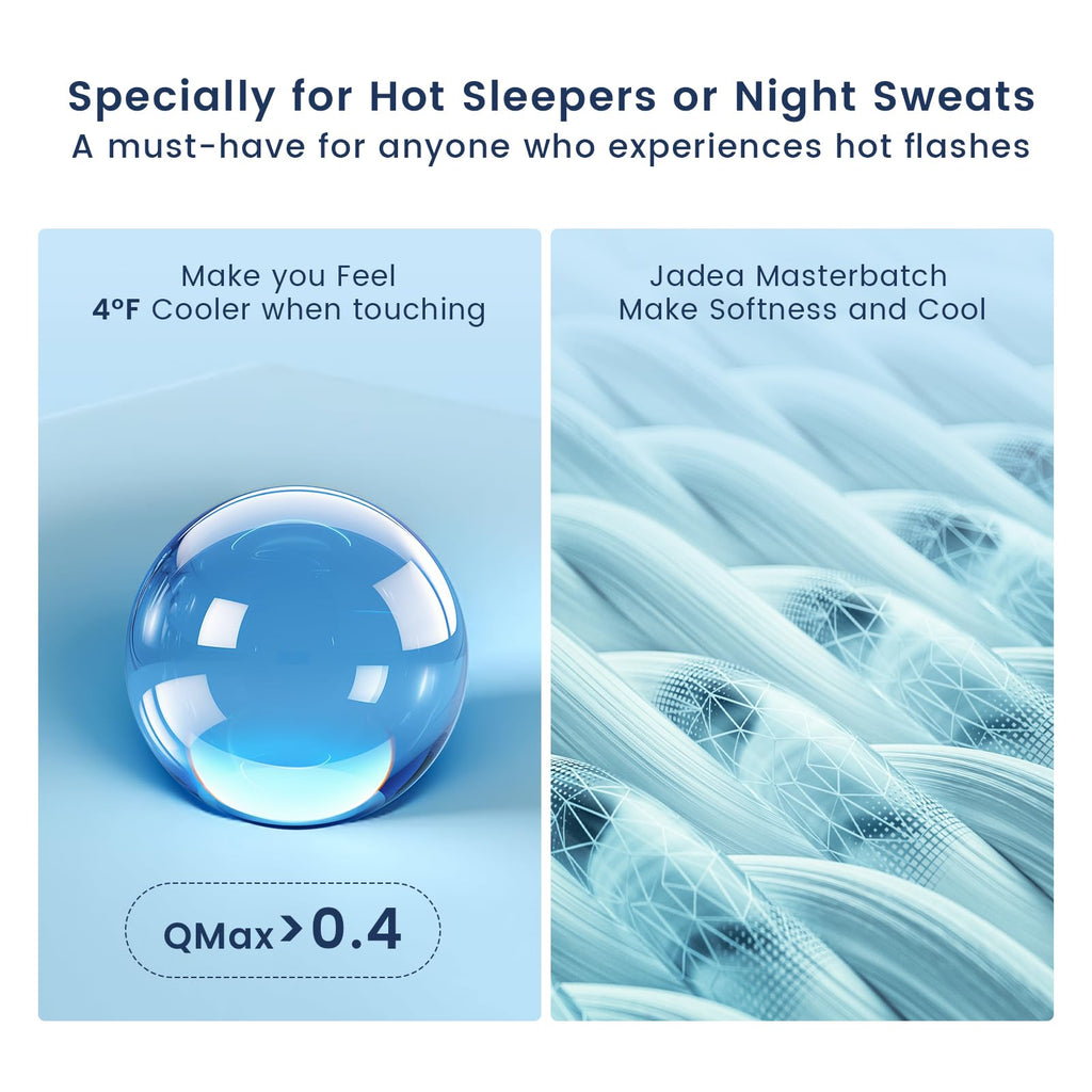 Danctec Cooling Blanket for Night Sweats | Lightweight Summer Throw, Grey