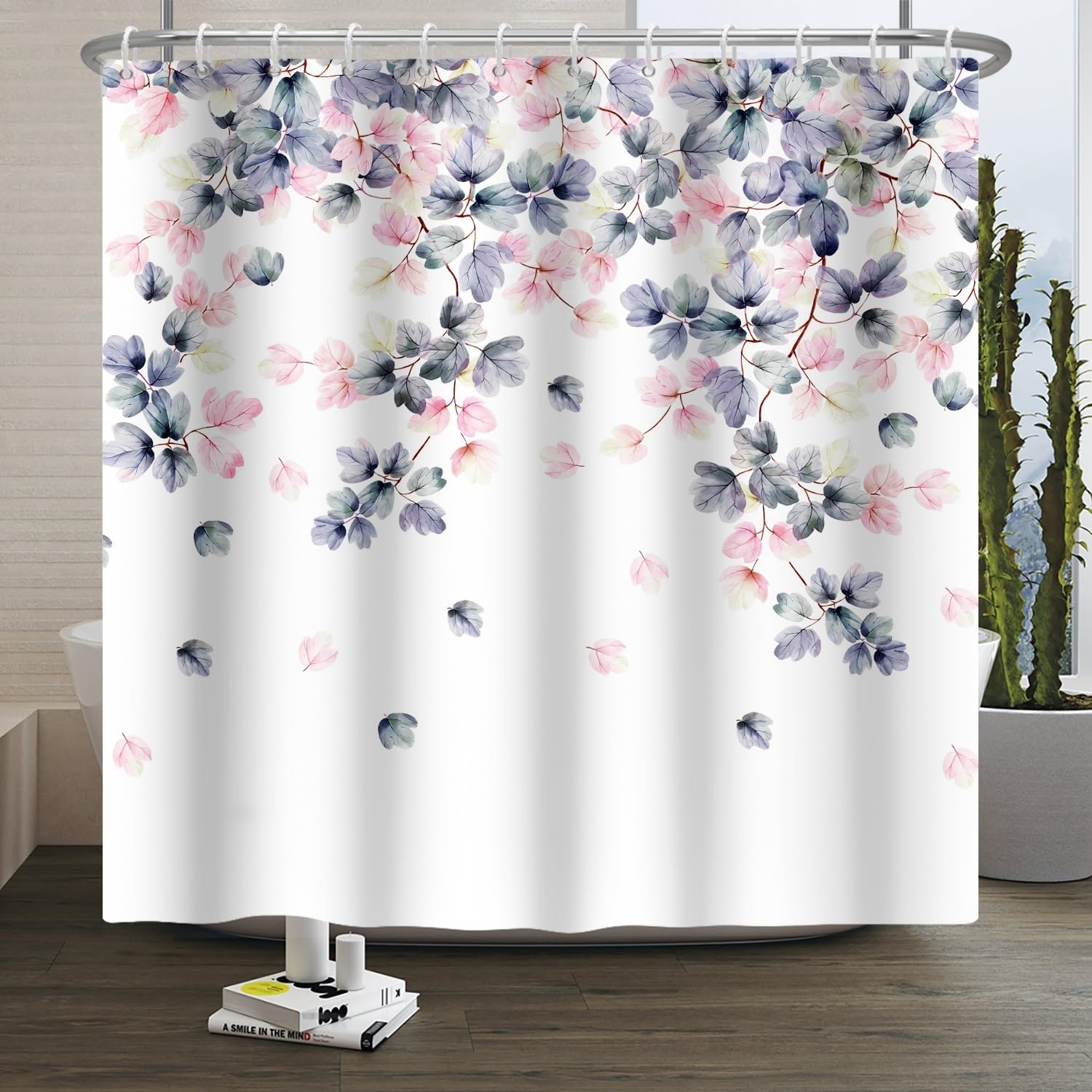 Eucalyptus Leaf Shower Curtain | Waterproof Polyester Botanical