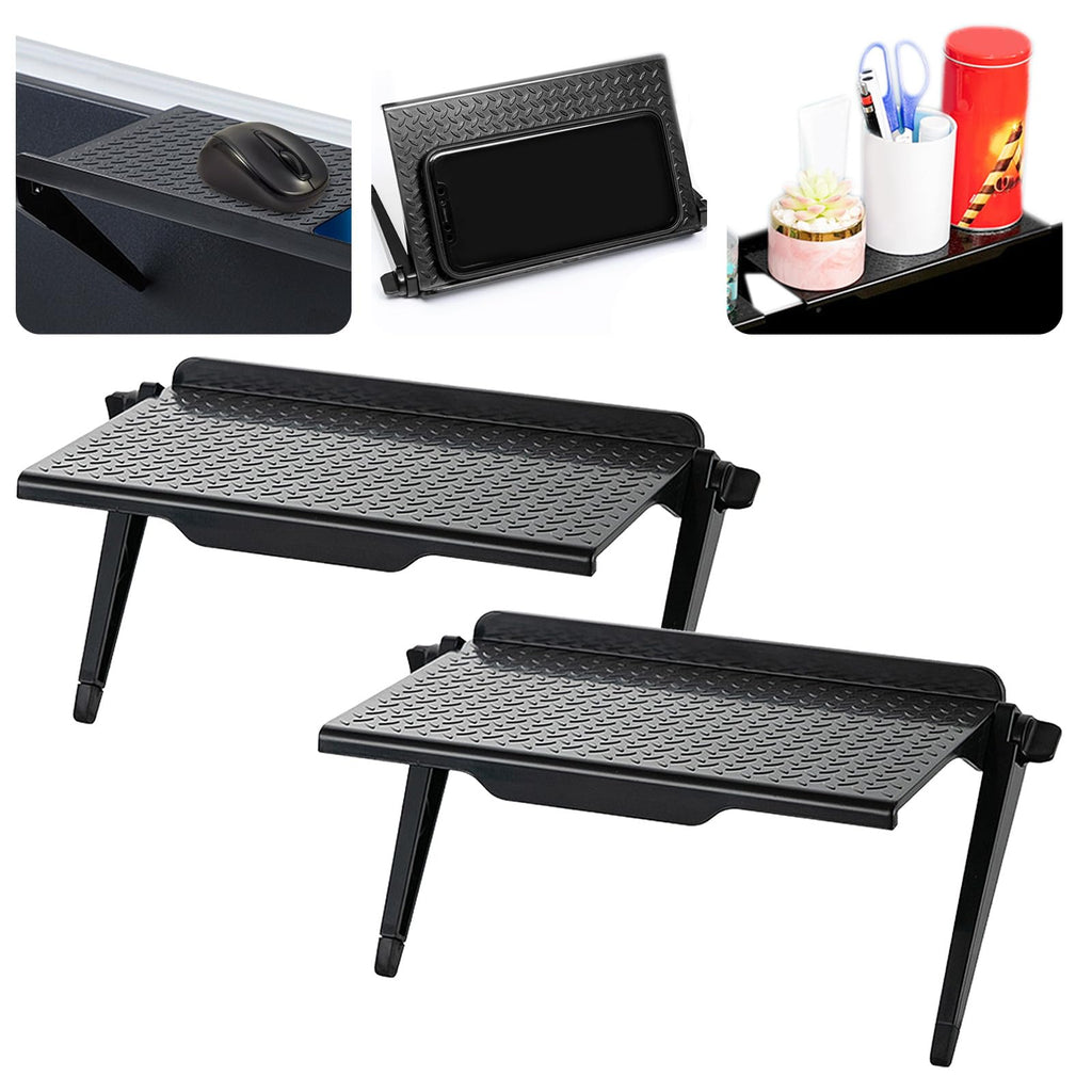 FORYNXHWIN 2 Pcs TV Top Shelf - Adjustable Screen Top Shelf, Computer Monitor Flat Panel Mount, Perfect for Cable Boxes, Media Boxes, Remote Controls - image 1