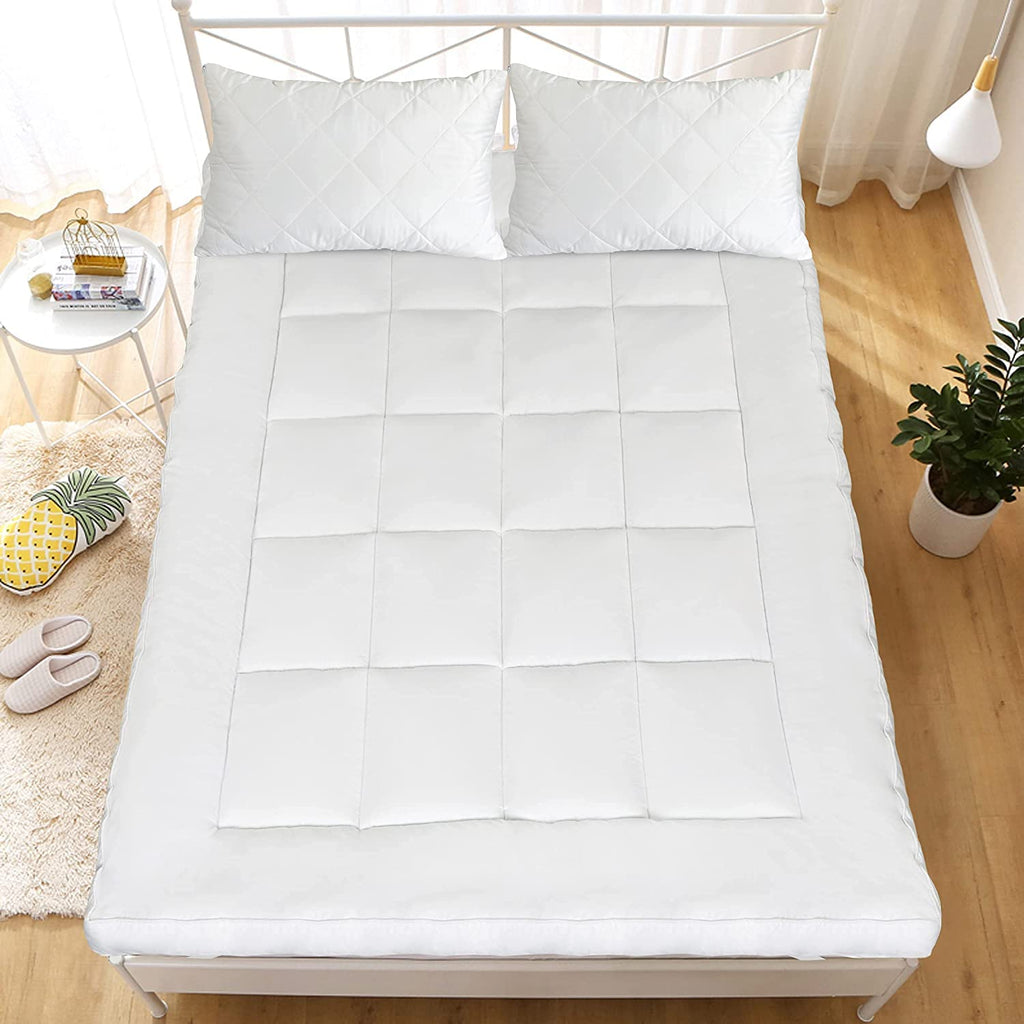 MightySoft Single Mattress Topper | 4 Inch Extra Deep Quilted Microfiber