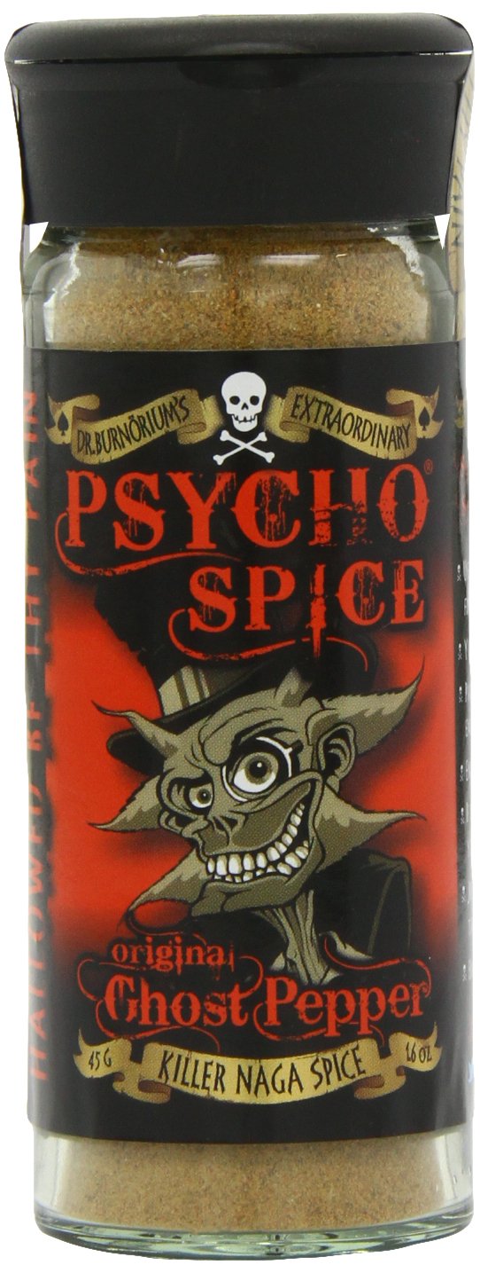 Psycho Spice Original Ghost Pepper Naga Jolokia Seasoning - Pack of 2