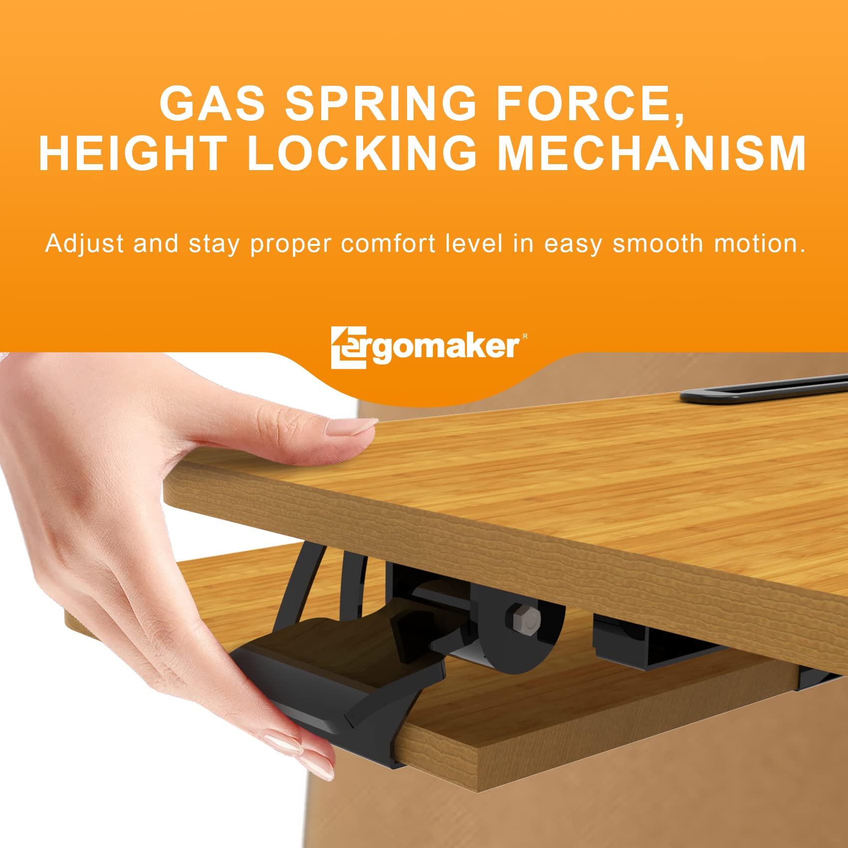 ERGOMAKER Standing Desk Converter – 32 Inch Height Adjustable Riser