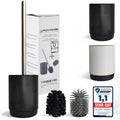 Ri|Do Systems Toilet Brush & Holder - Black Stainless Steel - 2 Heads