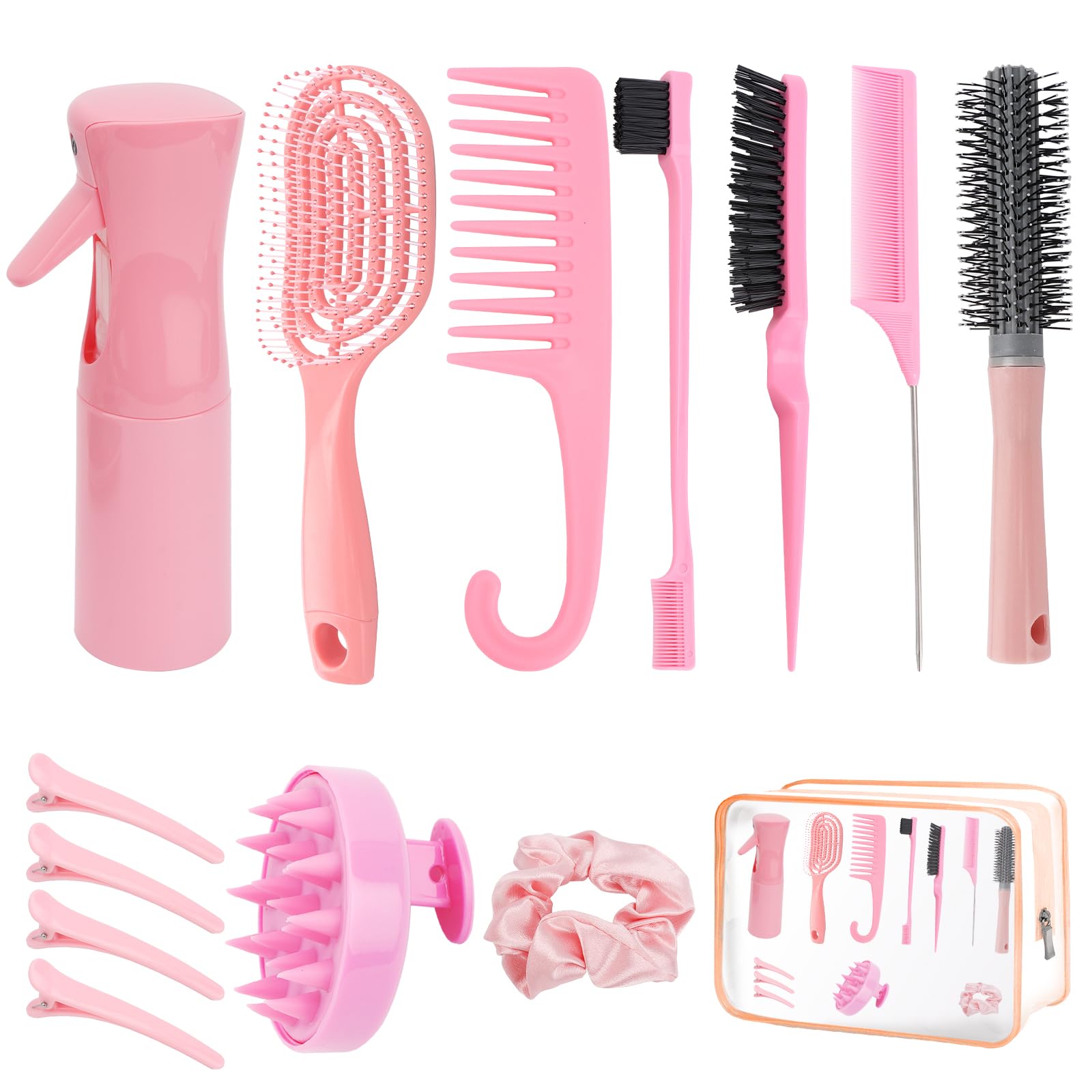 FIDWALL 14-Piece Hair Brush Set | Professional Styling Tools & Travel Bag